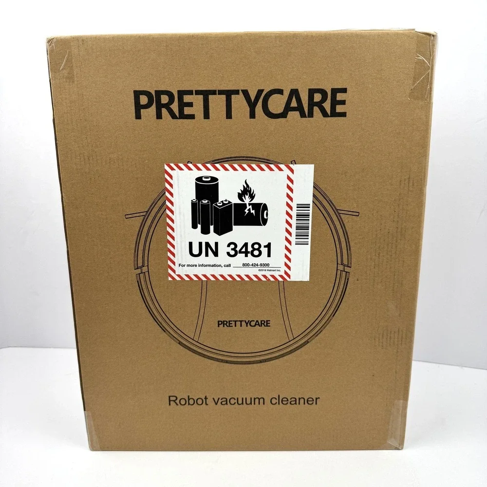 PRETTYCARE C2 Robot Vacuum‎ Cleaner WiFi App Control Self-Charging Black